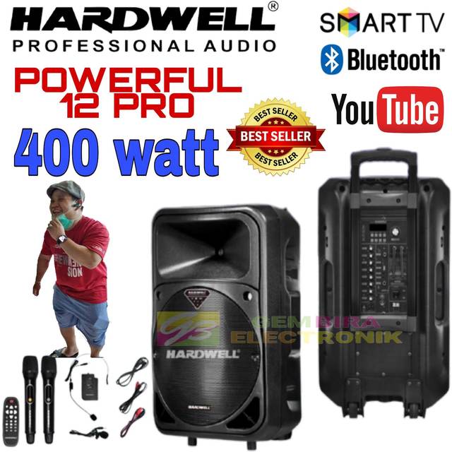 Speaker Aktif Portable Hardwell Powerful 12pro 12 inch Aktif speaker Sound System Original