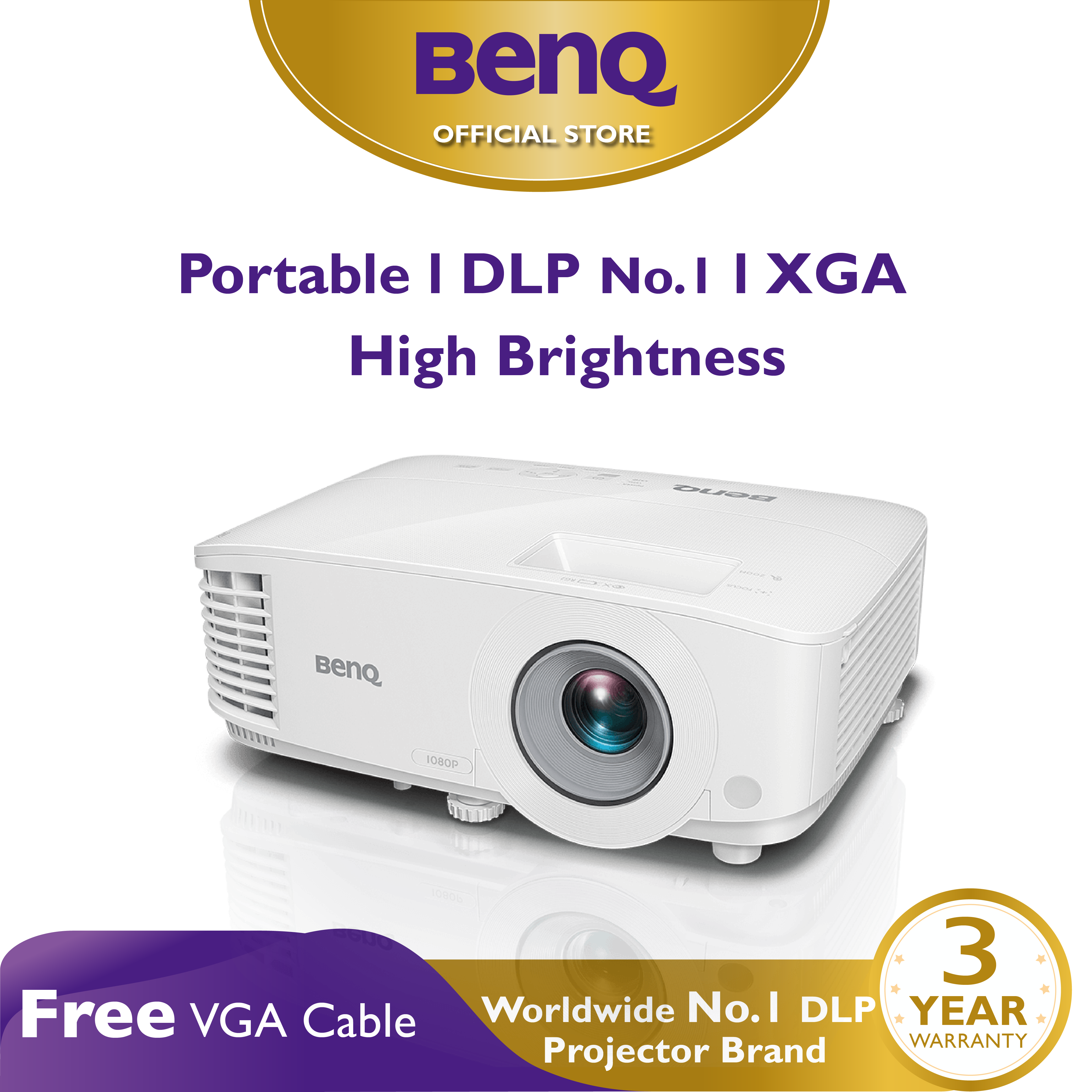 BenQ MX550 3600 Ansi Lumens DLP Eco-Friendly XGA Business Projector