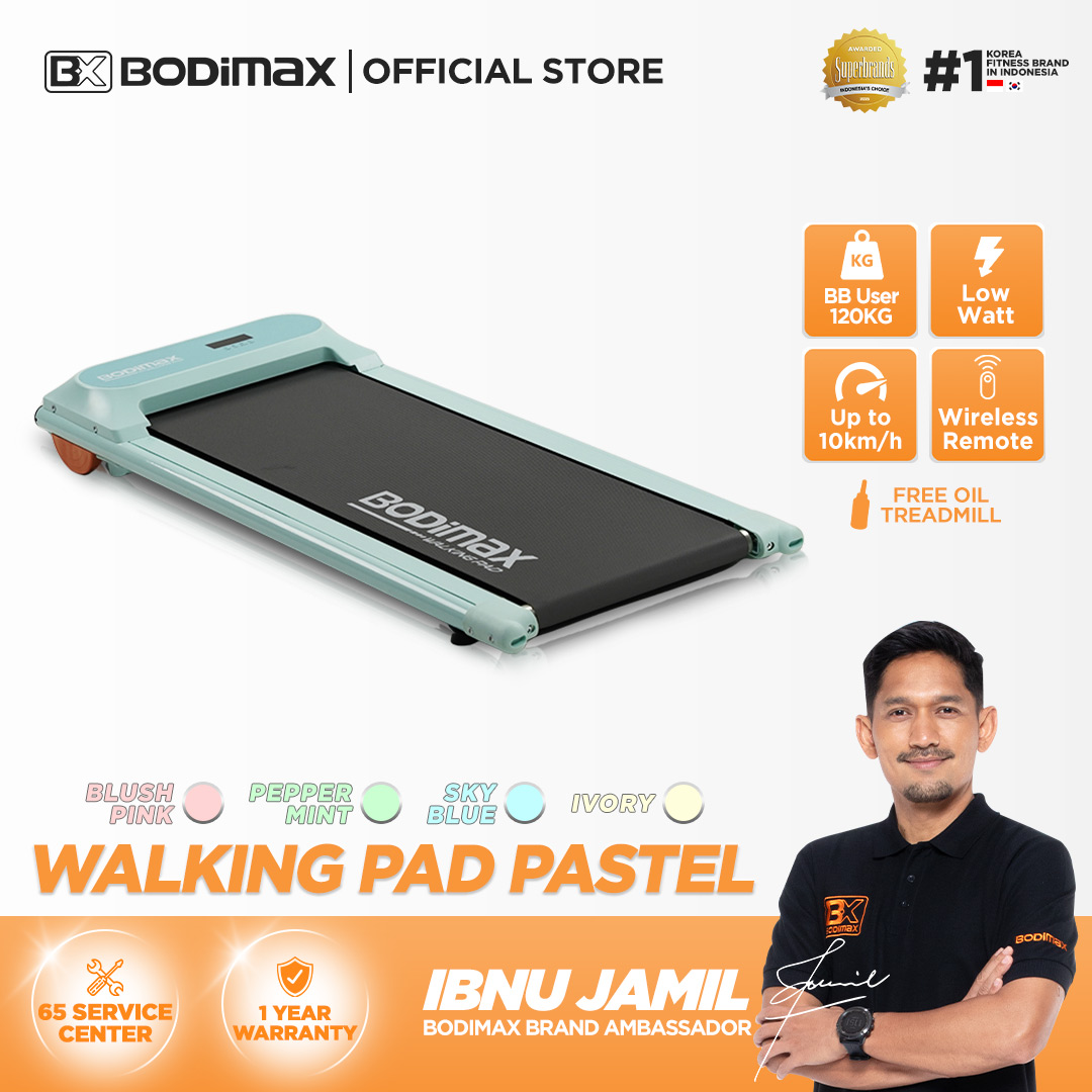 BODIMAX WALKING PAD PASTEL / WALKING PAD / TREADMILL / ALAT OLAHRAGA