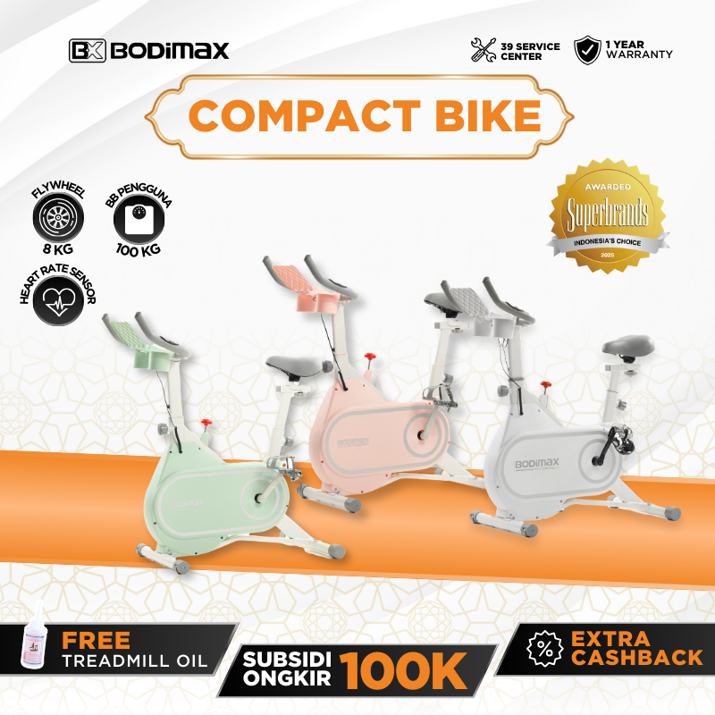 BODIMAX COMPACT BIKE / SEPEDA STATIS / SPINNING BIKE / ALAT GYM / FITNESS