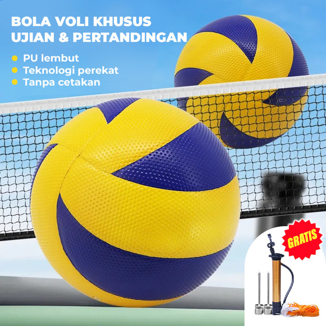 BBAK Bola Voli Volley Ball Soft Touch Bonus Pompaan