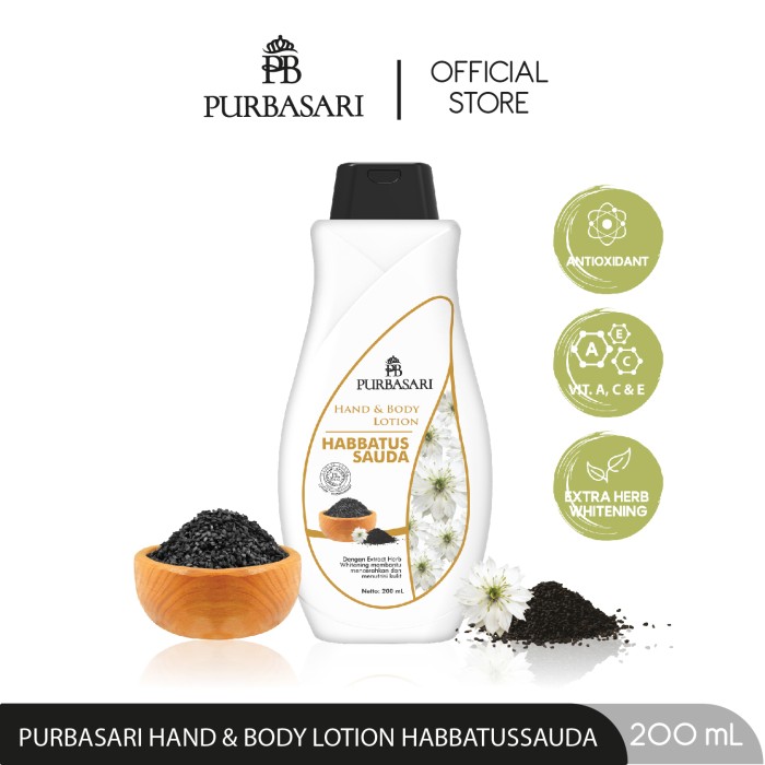 Purbasari Hand & Body Lotion Habbatusauda 200ml
