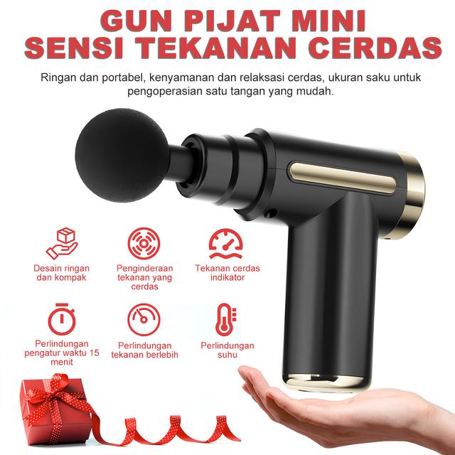 Alat Pijat Elektrik 4 in 1 Massage Gun Smart Otomatis Refleksi Portable