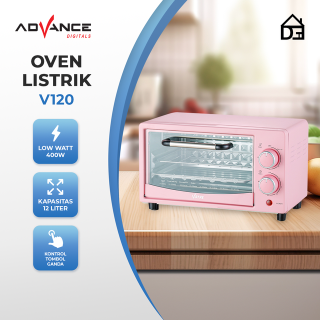 Votre Oven Listrik Mini V120 / V-120 Kapasitas 12L by Advance Pemanas Stainless oven  besar