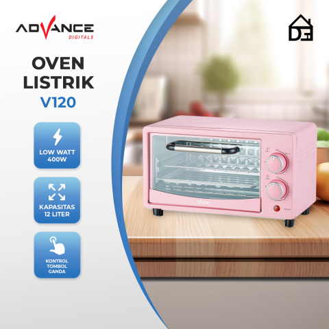 Votre Oven Listrik Mini V120 / V-120 Kapasitas 12L by Advance Pemanas Stainless oven besar