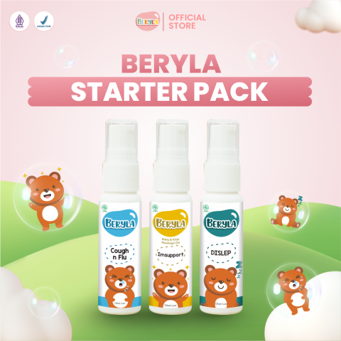 Beryla Baby PAKET 3pcs Minyak Pijat Essential Oil Bayi Aromaterapi 22m