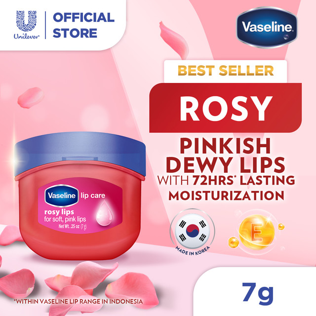 Vaseline Lip Care ROSY LIPS 7gr - Pelembab Bibir - Lip Balm