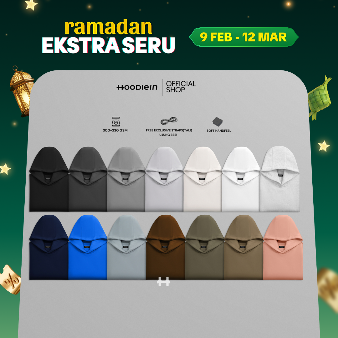 Hoodie.In HOODIE Cotton/Katun Seamless Boxy LIMITED EDITION - UNISEX Pria/Wanita