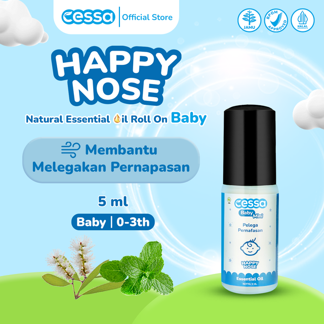 Cessa Baby Happy Nose 5 ml - Natural Essential Oil Relieves Breathing