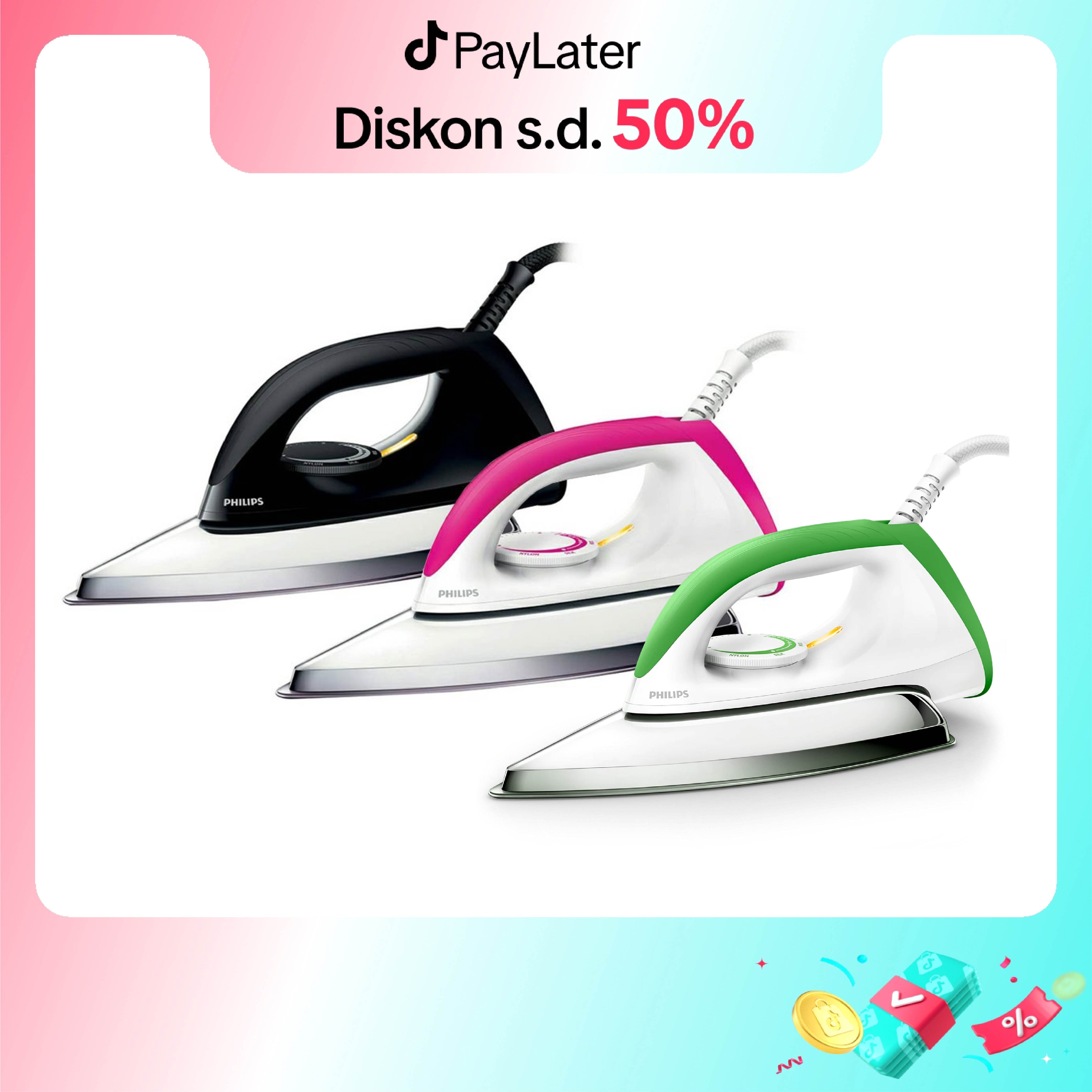 Philips Classic Setrika kering HD1173 Anti-Baret, Philips Setrika Kering Classic, seterika, seterika philips, gosokan baju, strika, gosokan baju philips, setrika pakaian, Setrika Philips, setrika terb