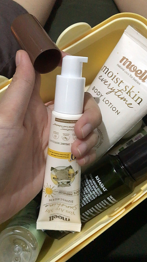 Moell Physical Sunscreen Anak 30gr Dengan SPF (50+) PA(++++) Sunscreen Baby Kids, Bumil Busui, Kulit Sensitif - Tahan Air & Keringat - Microbiome & Skin Barrier Technology Image8