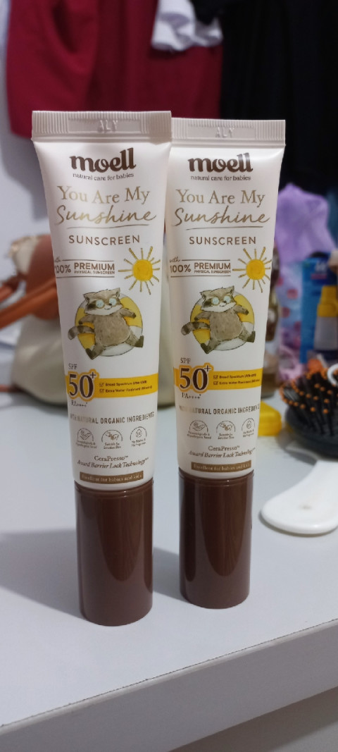 Moell Physical Sunscreen Anak 30gr Dengan SPF (50+) PA(++++) Sunscreen Baby Kids, Bumil Busui, Kulit Sensitif - Tahan Air & Keringat - Microbiome & Skin Barrier Technology Image12