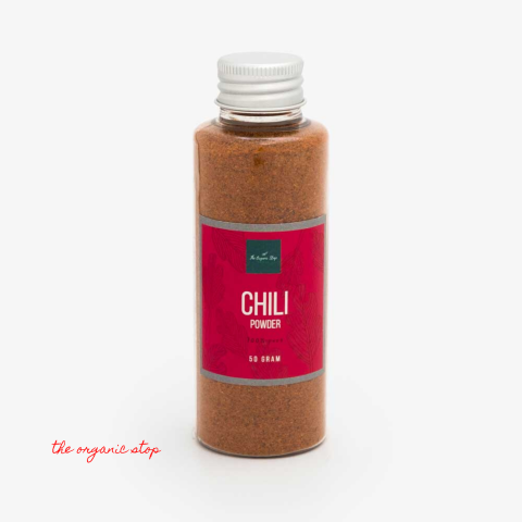 TheorganicStop Cabai Kering Bubuk Chili Powder 50 gram Image4