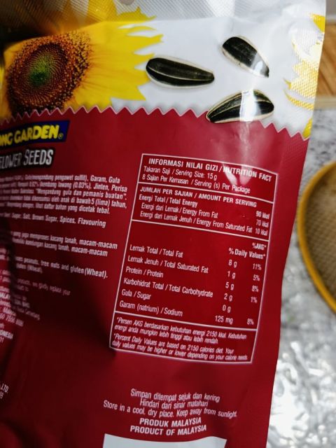 2 PCS - Tong Garden Salted Sunflower Seeds 120 gr Kuaci Jumbo Rasa Asin Aroma Kembang Lawang Image4