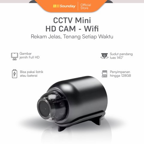 Sounday mini surveillance camera WiFi hidden spy camera HD CCTV mini cam save hidden remote monitoring video mini surveillance camera battery/camera