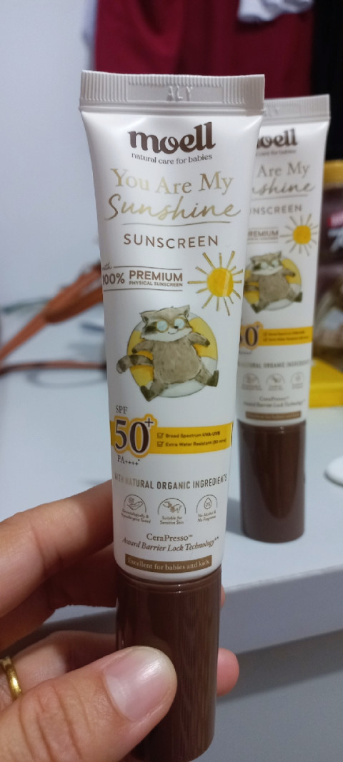 Moell Physical Sunscreen Anak 30gr Dengan SPF (50+) PA(++++) Sunscreen Baby Kids, Bumil Busui, Kulit Sensitif - Tahan Air & Keringat - Microbiome & Skin Barrier Technology Image13
