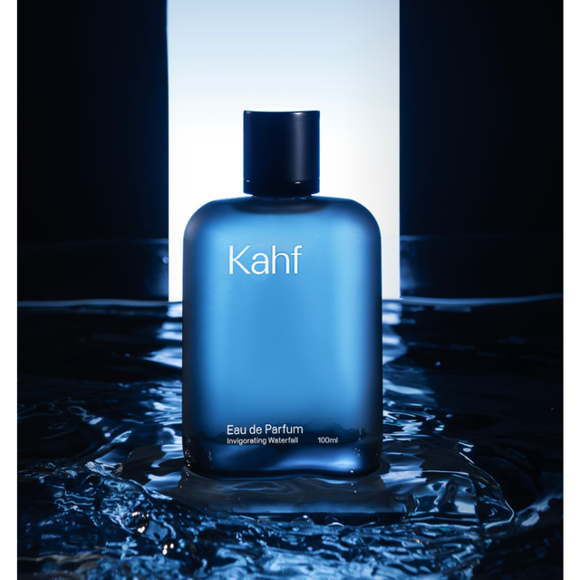 NEW! Kahf Invigorating Waterfall Eau de Parfum 100 ml - Crisp cypress, rosemary, grapefruit, Cedarwood, guaiac, jasmine, patchouli, sandalwood, and musk