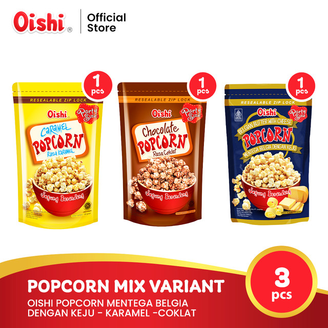 Oishi Popcorn Mix Variant (3pcs)