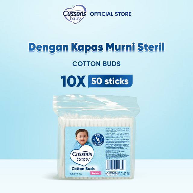 Cussons Baby Cotton Bud  - Pembersih Telinga Bayi 50's X10