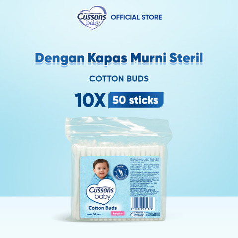 Cussons Baby Cotton Bud  - Pembersih Telinga Bayi 50's X10