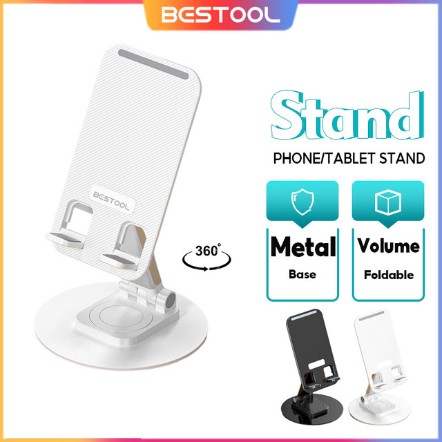 BESTOOL Holder Stand Lipat Universal 360° - Warna Silver