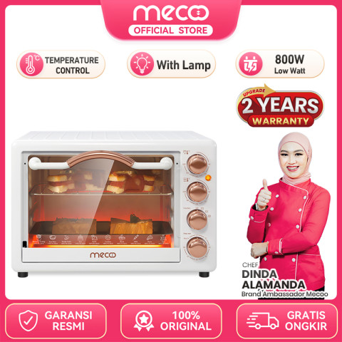 【COD】Mecoo Aesthetic Electric Oven 22 Liter 400-800 Low Watt Oven Listrik