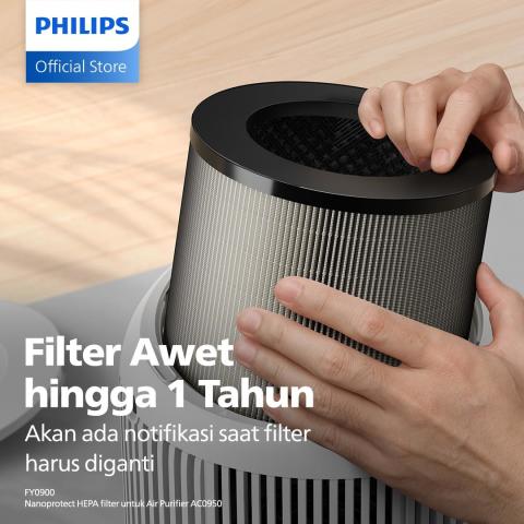 Philips Air Purifier 900i Series AC0950/10 - Air Purifier NanoProtect HEPA - Design Lebih Ringkas - Lengkap dengan Numerical Sensor Image5