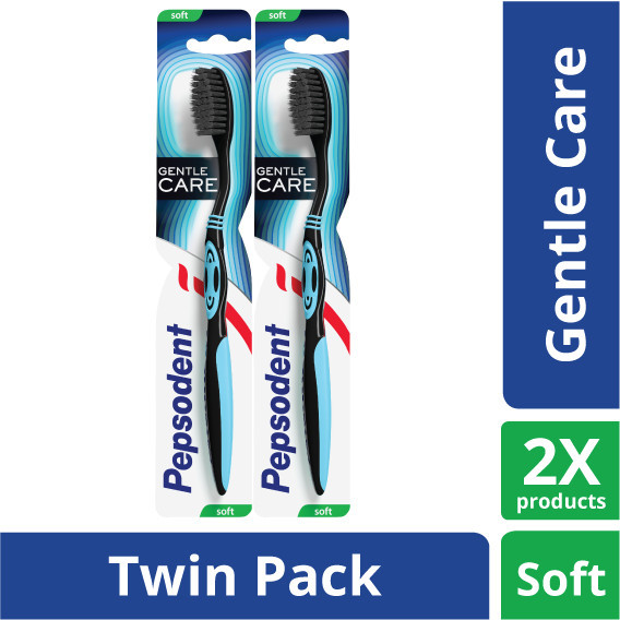 Pepsodent Sikat Gigi Gentle Care Soft Isi 1 Twinpack