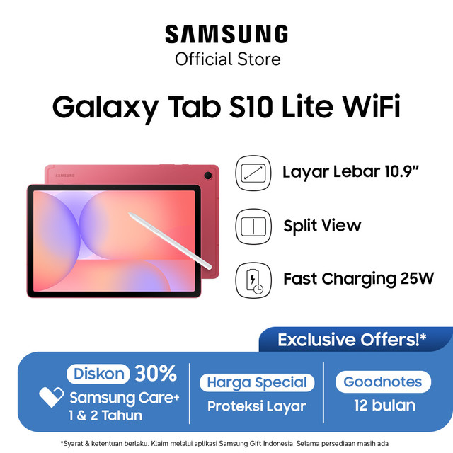 Samung Galaxy Tab S10 Lite Wifi 6/128Gb - Android Tablet |   Tab Ai |   Long-Lasting Battery