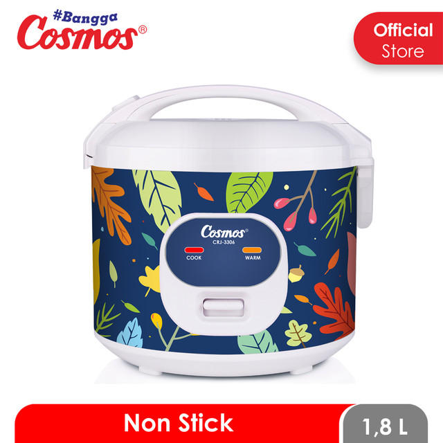 Cosmos Rice Cooker Non Stick CRJ-3306 -1.8 L Sendok