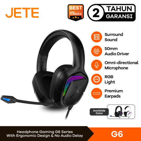Headset Gaming Headphone Gaming Noise Cancelling JETEX G6 - Garansi 2 Tahun