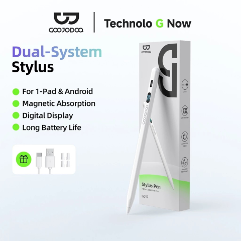 GOOJODOQ GD17 2-in-1 Capacitive Stylus - Optimized for Android and iPad