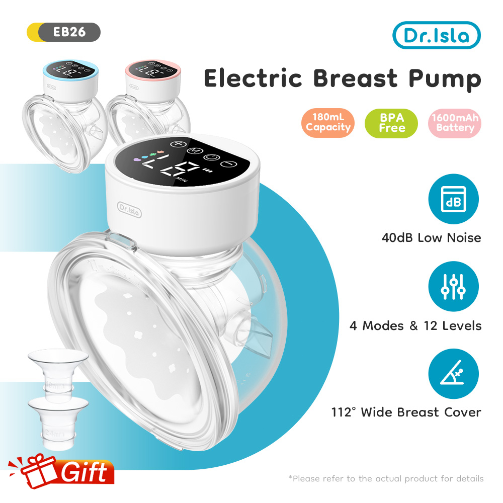 DR.ISLA Pompa Asi Elektrik Handsfree Hisap Kuat Breast（ASI Bayi Baru Lahir Breast Pump） Pumping AsiElektrik EB26