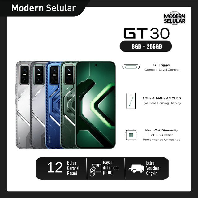 Infinix GT 30 5G 8/256GB - Up to 16GB Extended RAM - Dimensity 7400 5G - 6.78" Amoled+ 144Hz - 64MP - NFC