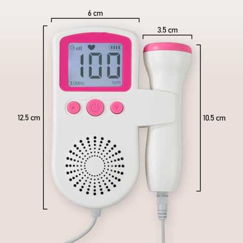 TaffOmicron Alat Deteksi Jantung Janin Fetal Doppler Heartrate Monitor - JSL-T501U Image7