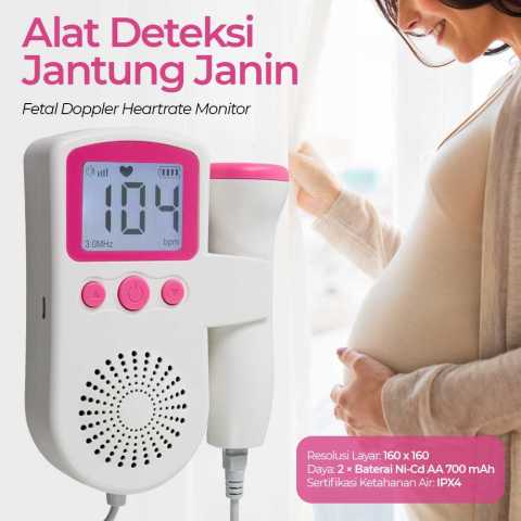 TaffOmicron Alat Deteksi Jantung Janin Fetal Doppler Heartrate Monitor - JSL-T501U Image2