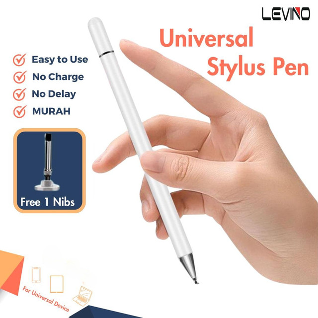 LEVINO Stylus Pen Universal Capacitive Touch Screen - Unversal Stylus Android / Ios Touch Pen - Reusebale