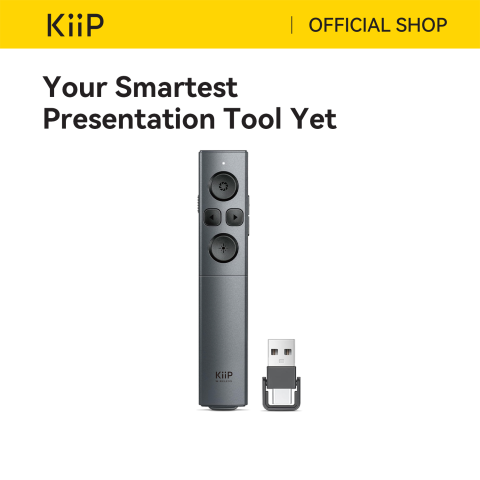 KiiP LG12 Smart  Laser Pointer 2-In-1 Type-C and USB Receiver Presenter Pointer