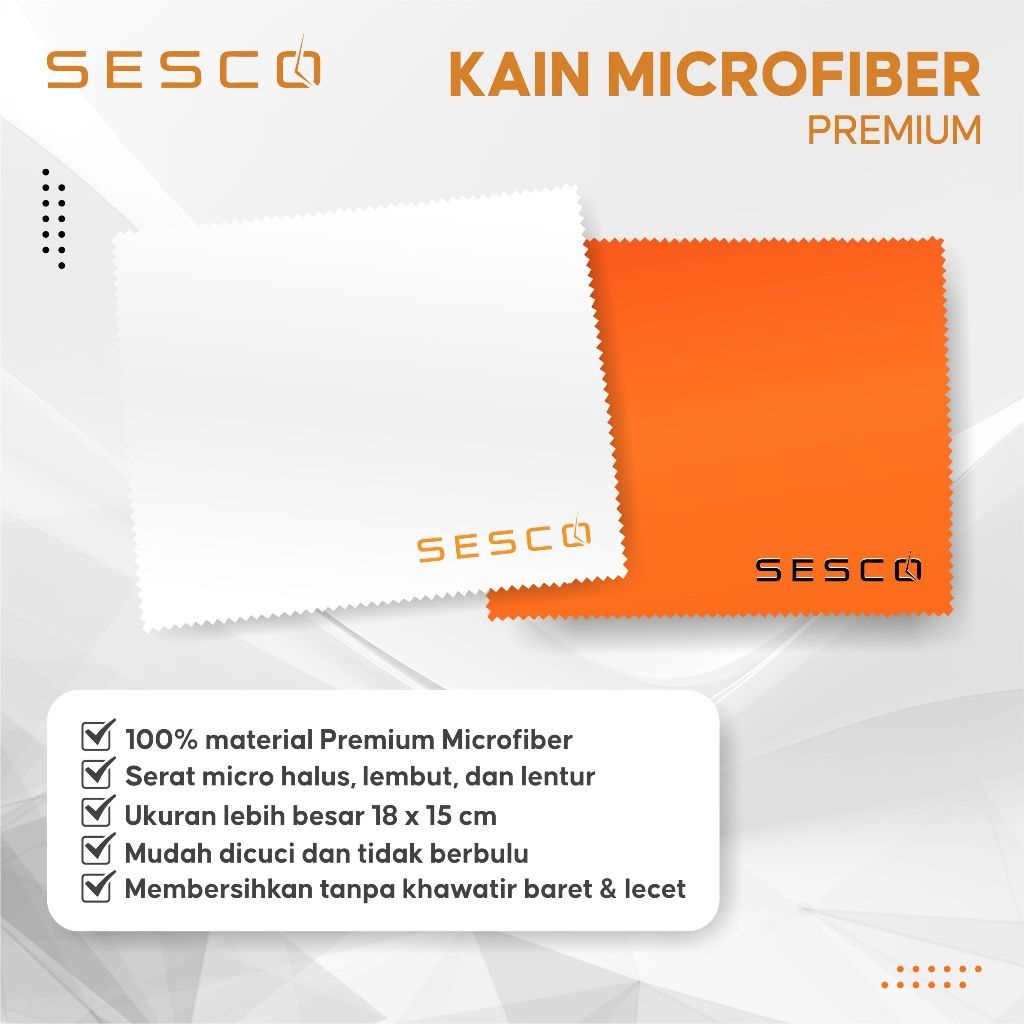 Sesco Soft Fiber Microfiber Duster for Watches / Glasses Lenses / Camera Lenses / Cellphone Screens