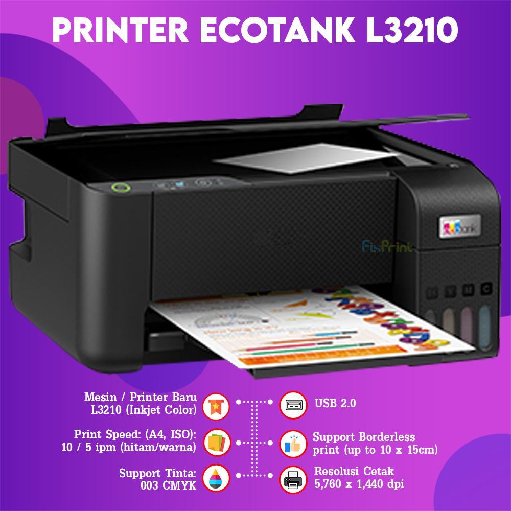 Printer Epson L3210 / L3211 / L3216 Print Scan Copy Multifunctions All In One Epson L1211 / L1210 / L1216 / L121 Single Function Print Only Bergaransi Resmi