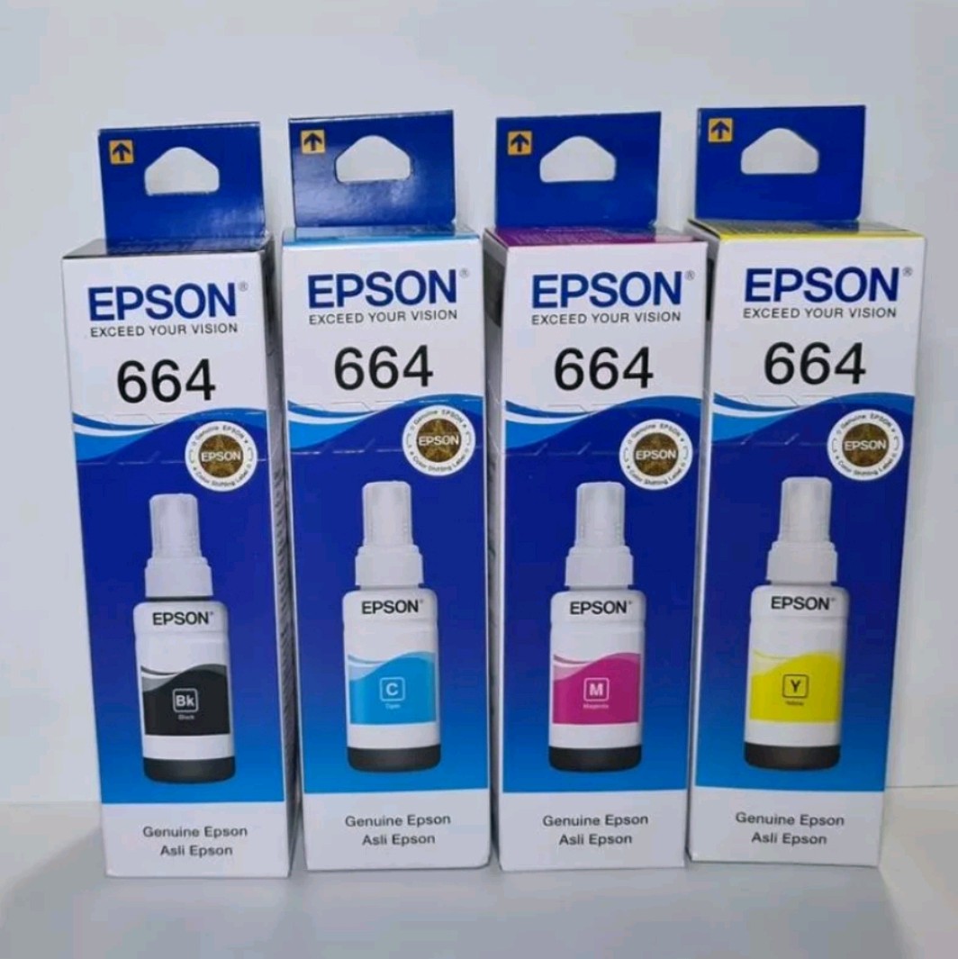 Tinta Epson 664 B,C,Y,M For Printer L110 L210 L220 L120 L310 L360 L850 Kemasan Baru