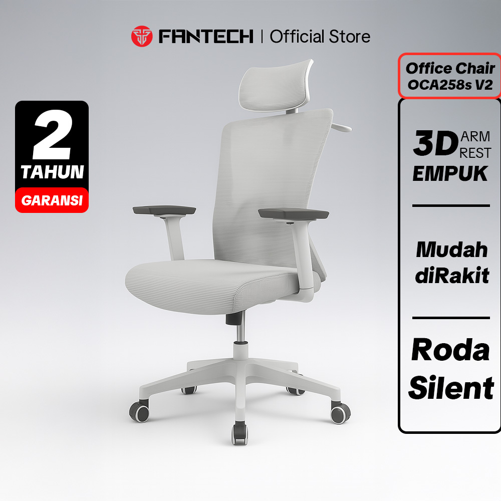 Fantech office work chair oca258s V2 premium office chair arm rest 3D soft