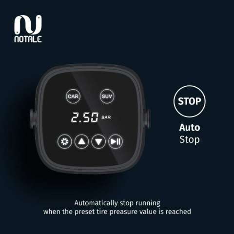 Notale Air Pump Inflator Electric Pompa Ban Mobil Sepeda Motor Bola Swimming ring Rubber lifeboat Alt Xiaomi Portable Perawatan Kendaraan Praktis Image4