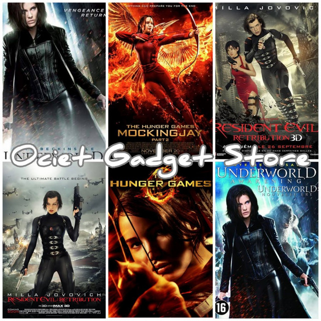 Flashdisk 32gb Film Serie Resident EvilHunger Games & Underworld + 2 Otg