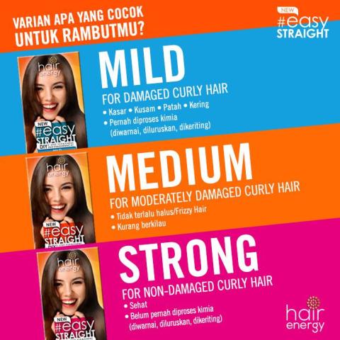 Makarizo Hair Energy Easy Straight - MILD 120 mL Pelurus Rambut Image5