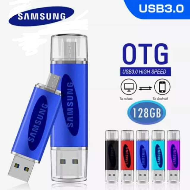 Flashdisk 2 in 1 Samsung OTG 8 / 16 / 32 / 64 GB 128GB All SmartPhone
