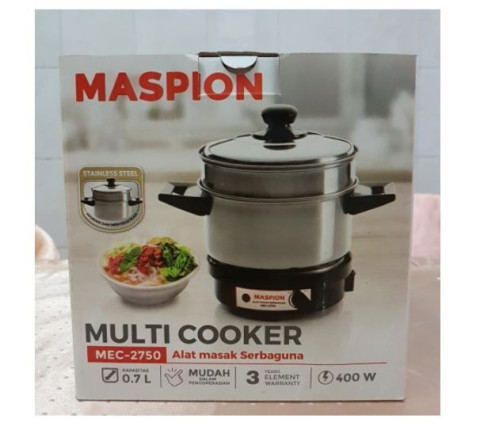 Maspion Multi Electric Cooker MEC 2750 / Panci Listrik Serbaguna 400W Image1