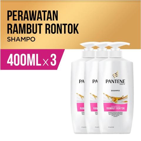 Pantene Shampoo Hair Fall Control 400 ml - Paket isi 3 Image2