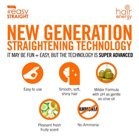 Makarizo Hair Energy Easy Straight - MILD 120 mL Pelurus Rambut Image4