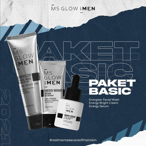 MS Glow Men Paket Basic [ 3 Item ] ORIGINAL - MS Glow For Men Original - MS Glow For Men Basic - MS Glow Pria Image4